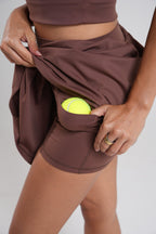Women's Court Skirt - Brown
