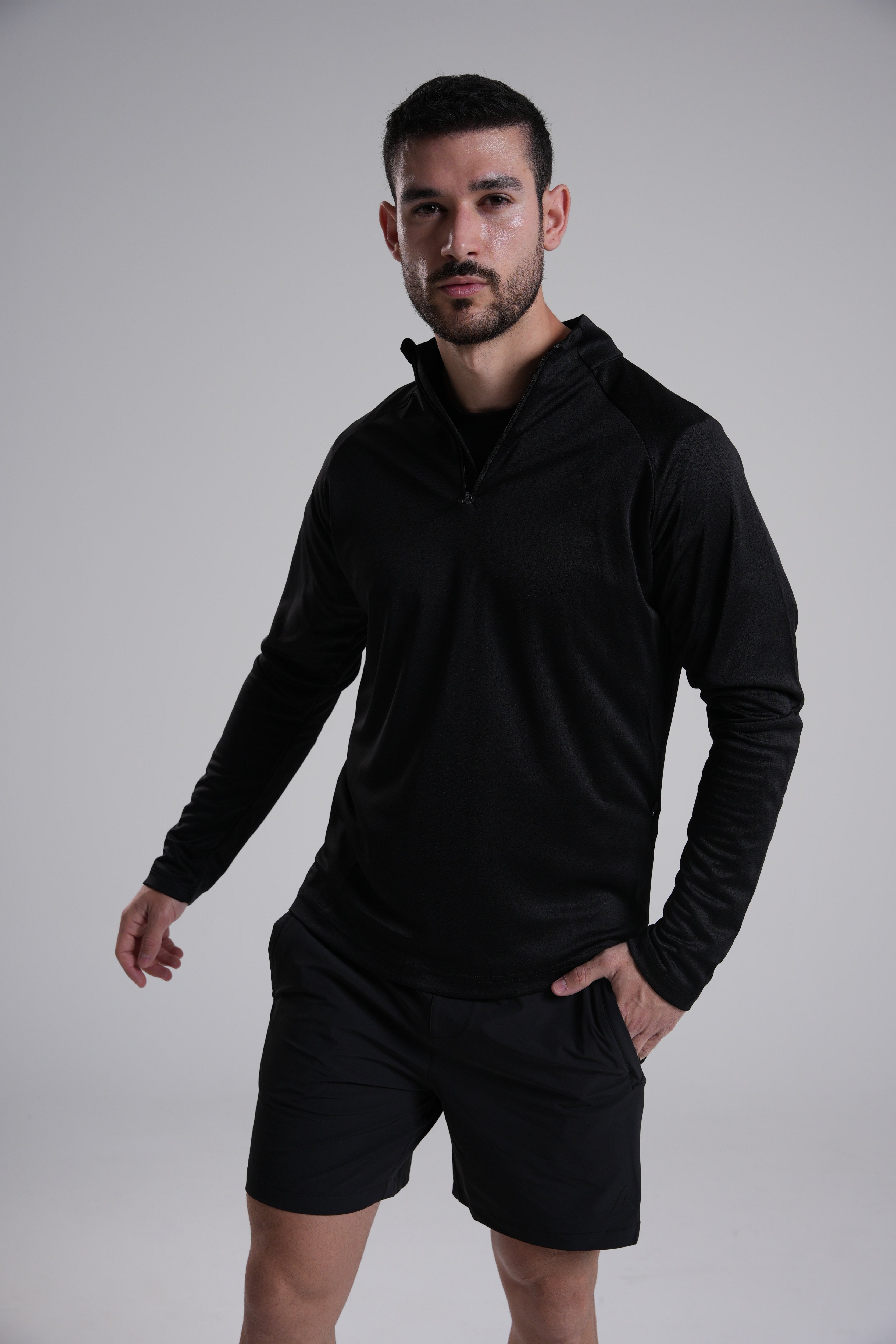 Men's Quarter Zip - Black
