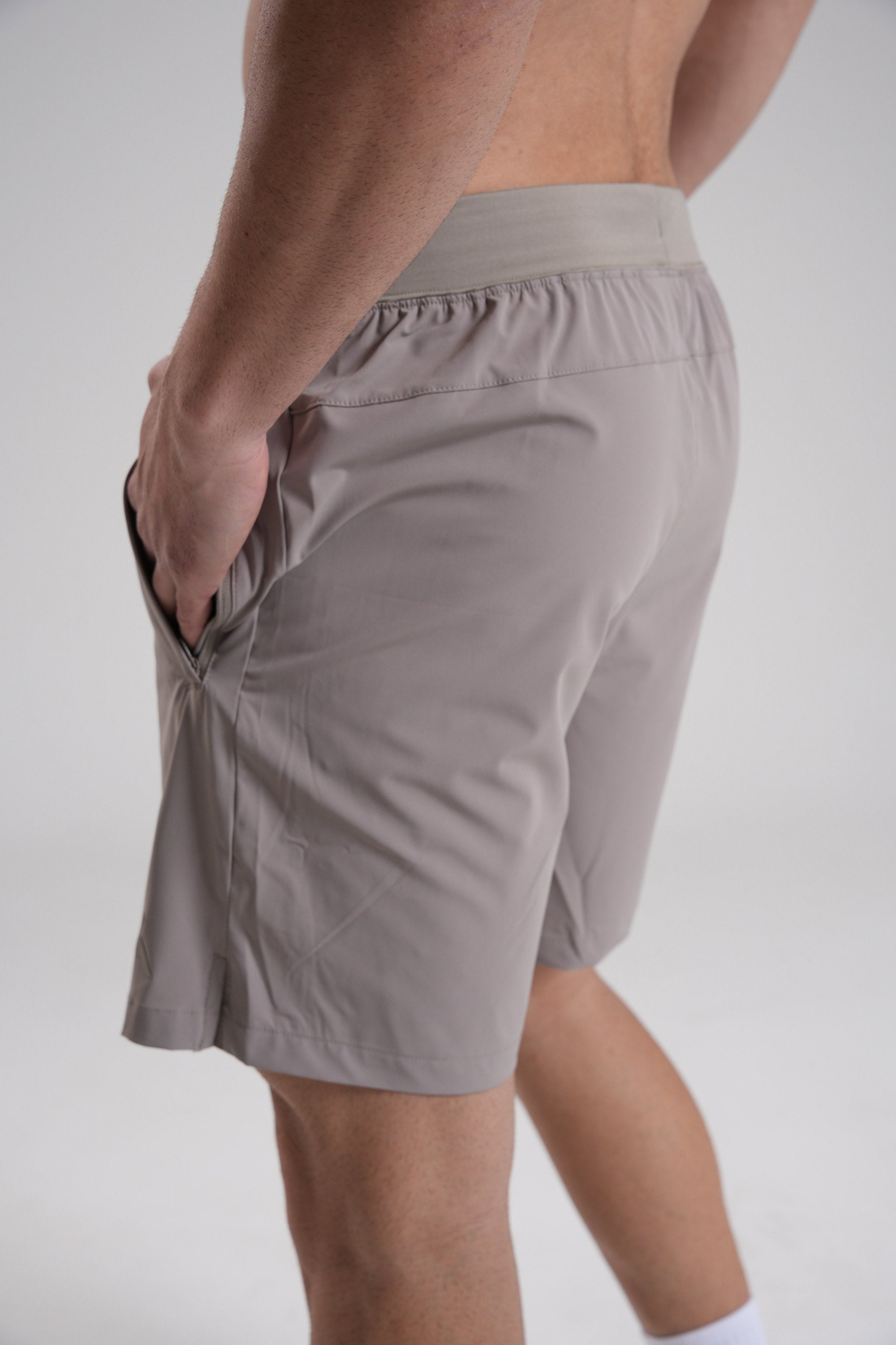 Men's Court Shorts - Beige